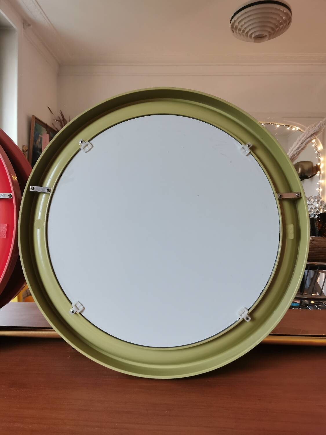 Pair of space age mirrors