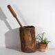 Large antique wabi-sabi style mortar and pestle (c.1920) #78