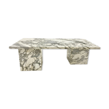 Marble coffee table Arabescato 70s