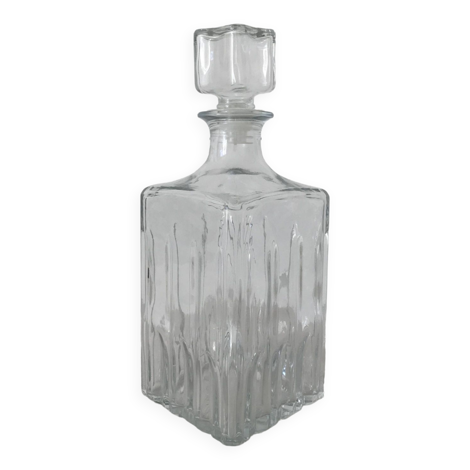 Glass whiskey decanter