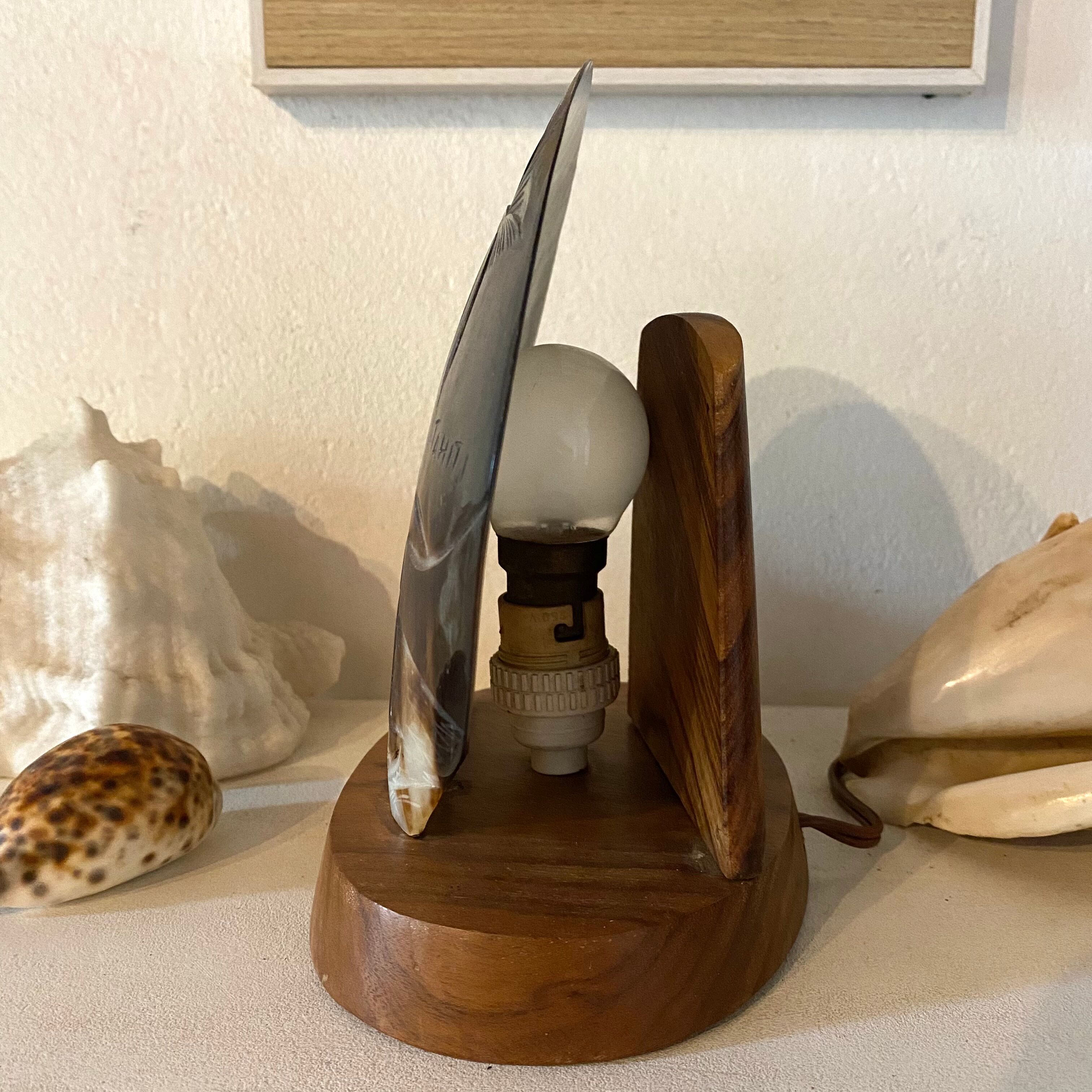 Vintage shell lamp Tahiti