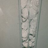 Designer engraved glass headboard