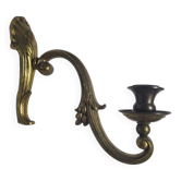 Classicist bronze wall lamp, Poland, 1900s