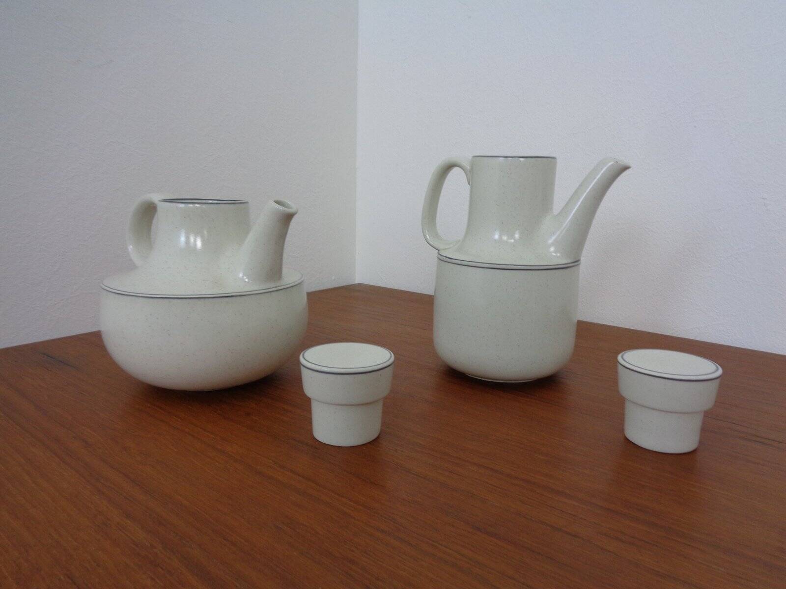Swedish Birka Teapot & Coffeepot by Stig Lindberg for Gustavsberg, 1960s, Set of 2