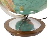 Large Illuminated World Globe Lamp Columbus Fifties
