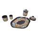 The Montoise Ceramics set of 5 art deco ceramic pieces.