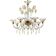 Elegant Romantic Murano Glass Chandelier With Floral Accents