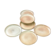 Set of six plates in sandstone