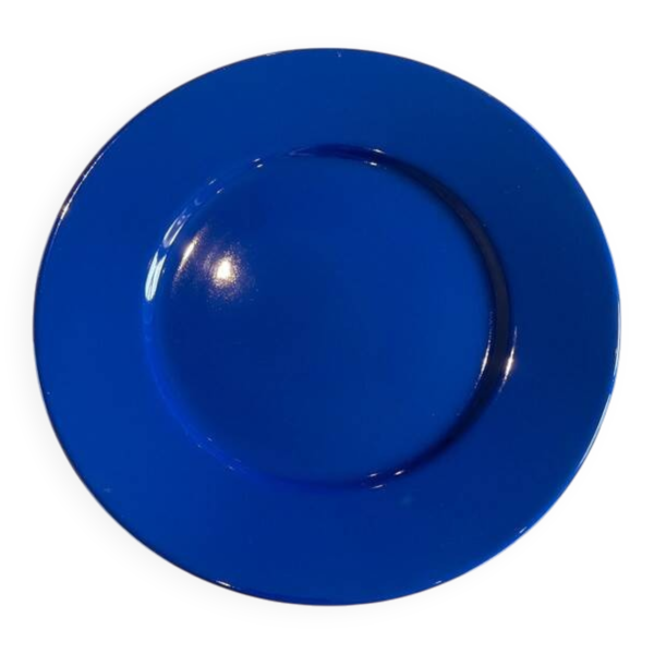 Plat de service Bleu vif Salins 31.5 cm