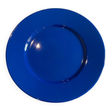 Plat de service Bleu vif Salins 31.5 cm