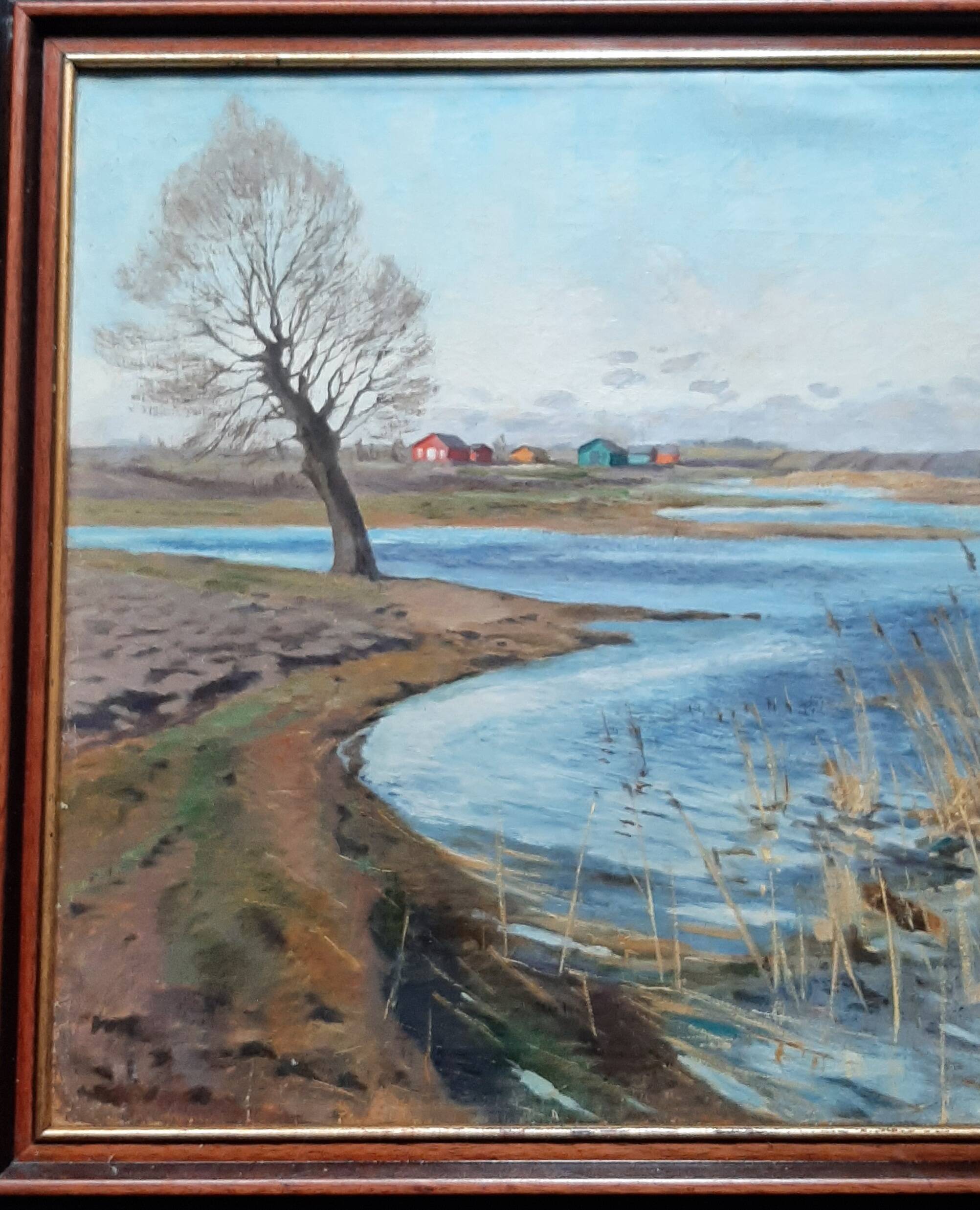 Scandinavian impressionist painting, signed 1922