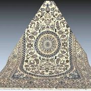 Persian Oriental Carpet NAÏN Wool and Silk: 3.20 X 2.10 Metres "Sardje Gallery"