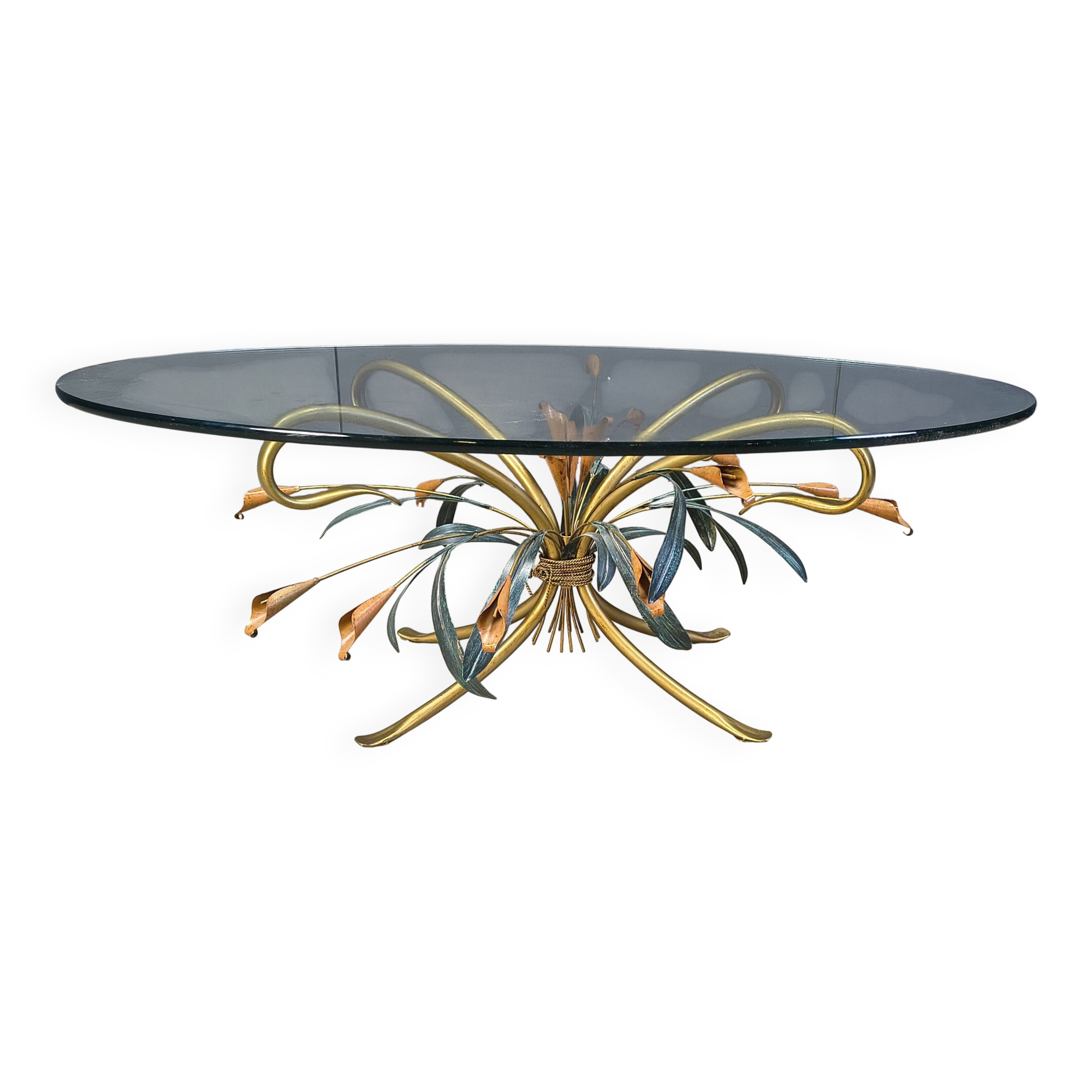 Table basse florentine dans le style de Hans Kögl, années 1970