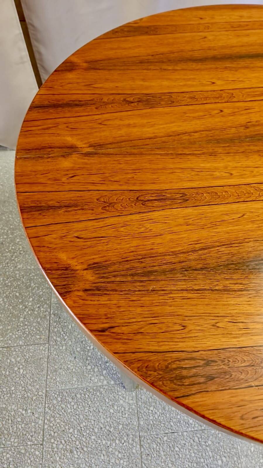 Danish mid-century extendable rosewood dining table 1960s