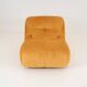 LOUNGE CHAIR NEWLY REUPHOLSTERED IN VELVETY FABRIC