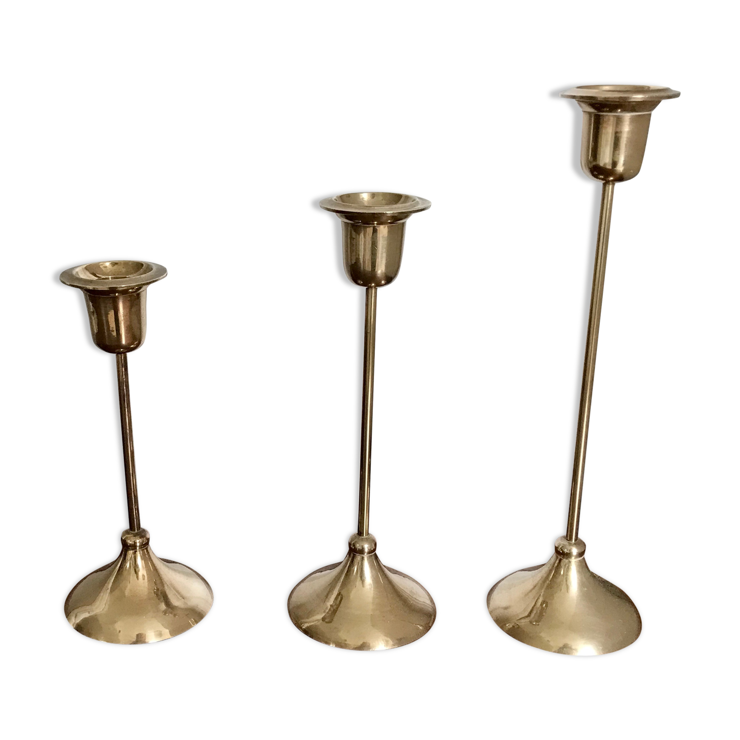 Brass candlesticks