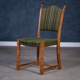 Vintage Brutalist Oak Dining Chairs by Henning Kjærnulf, 1960s, Set of 4