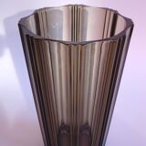 Brown glass vase