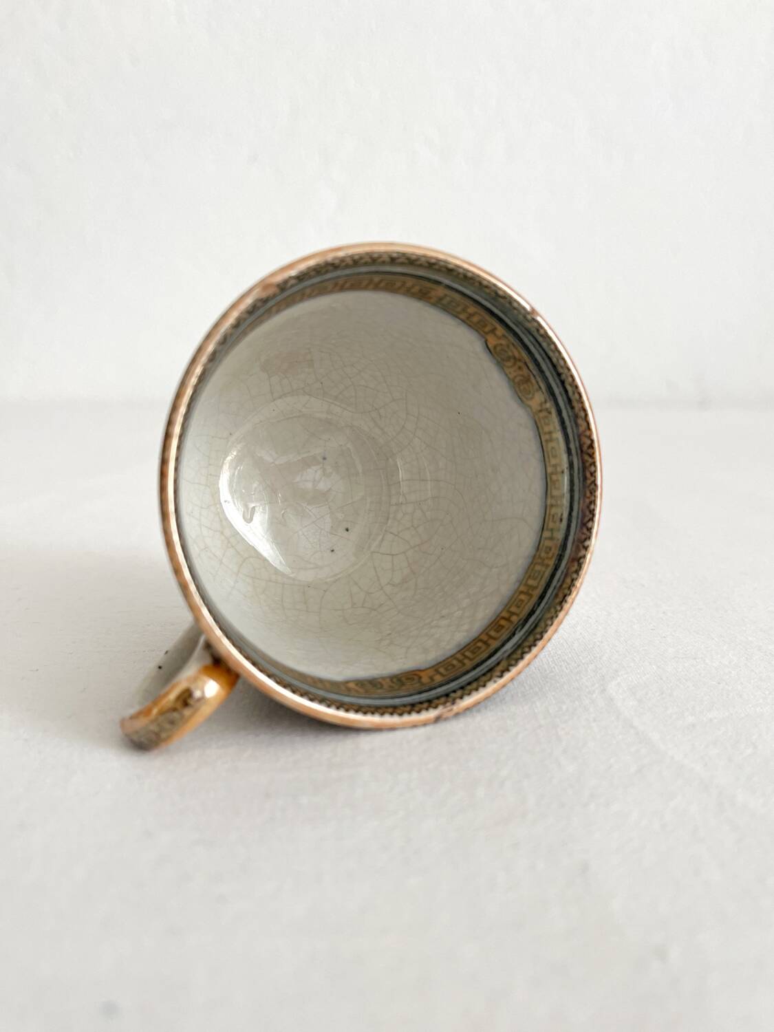 Antique English ironstone coffee cup