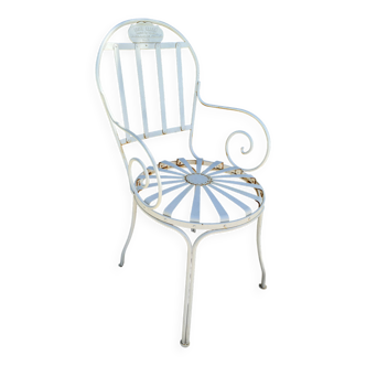 Chaise Usine Carré Paris - Vintage - Blanche