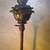 cast iron street lamp ornate side table with 3-tier support Hollywood