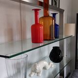 Gul vase by otto brauer - holmegaard kastrup - denmark