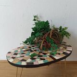 Unusual coffee table on three legs