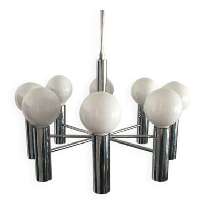 Lustre spatial allemand d'époque milieu du siècle de Hustadt Leuchten, années 1960