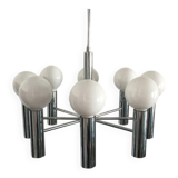 Mid-century German spatial chandelier by Hustadt Leuchten, 1960s.