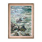 Painting Marine Rough seaside