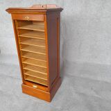 Filing cabinet with curtain and art nouveau desk