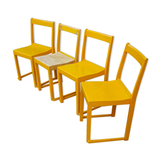 set of swedish stacking chairs by Sven Markelius Modell "Orchester"