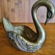 Vide-poches vintage cygne en laiton