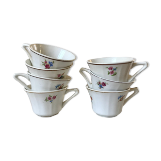 Set of 7 vintage coffee cups 50s