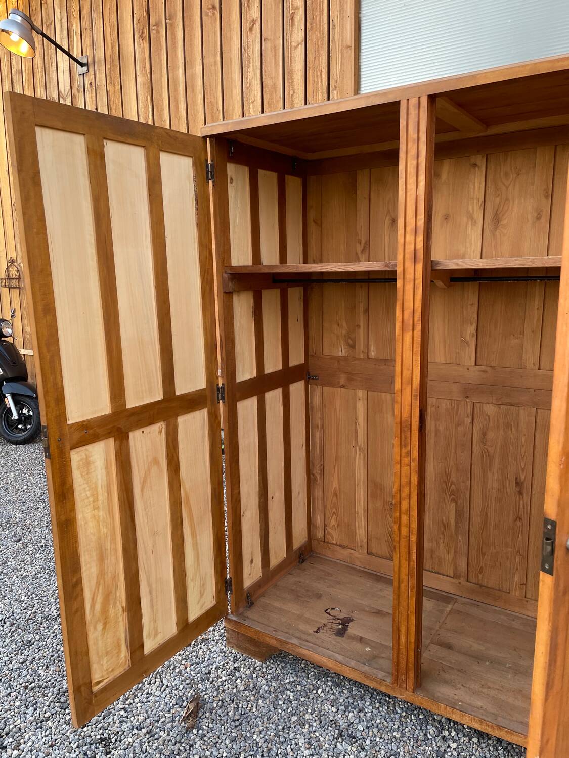 Large Mid Century Retro Parisian Wardrobe