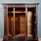 Renaissance style wardrobe in solid walnut circa 1850-1880