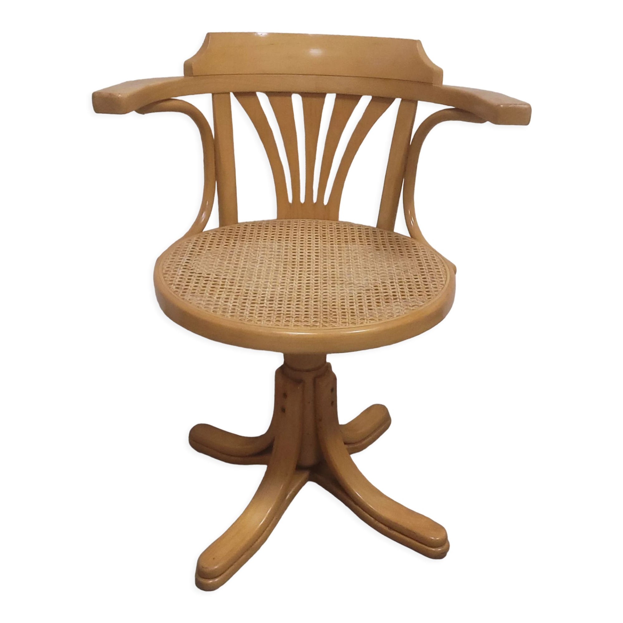 Thonet screw office chair n°5523 in canning