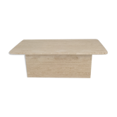 Italian Travertine Coffee Table, 1980s