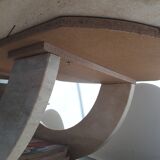 Italian design coffee table in travertine