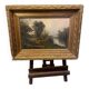 Huile sur toile encadrée paysage