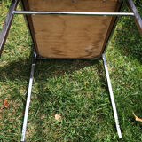 Skai and chrome chairs