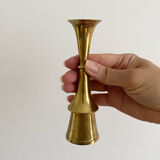 5 bougeoirs en laiton