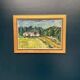 Swedish Oil on Canvas "Landskap" by Kersti Flyckt, Vintage & Framed 59×43cm