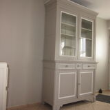 2-body old painted wooden buffet