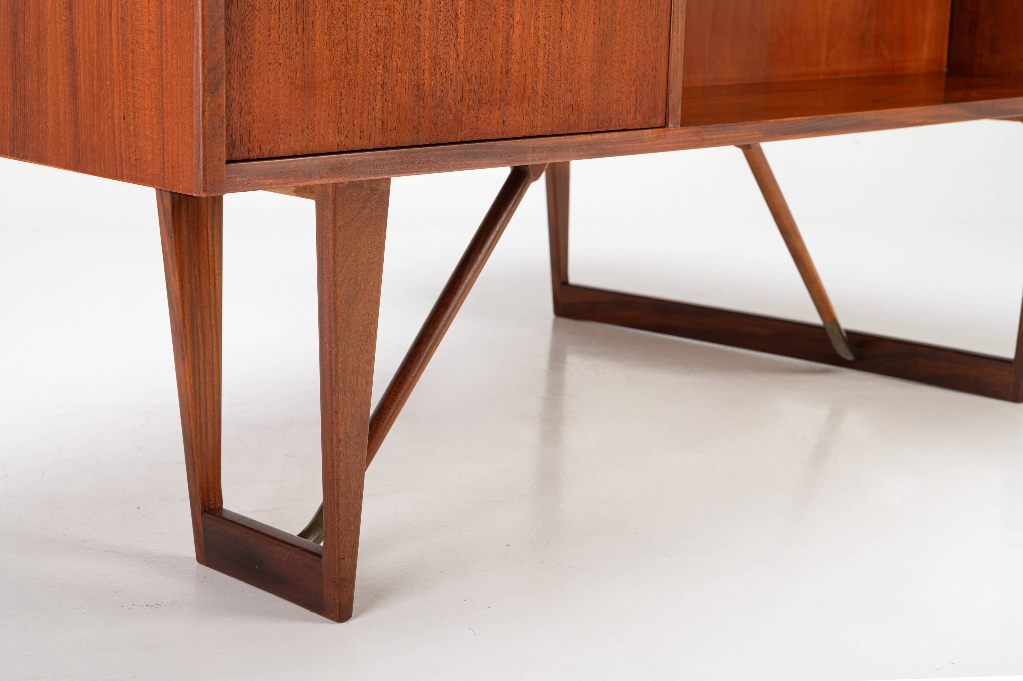 Freestanding Boomerang Writing Desk by Peter Løvig Nielsen for Løvig, 1960s