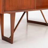 Freestanding Boomerang Writing Desk by Peter Løvig Nielsen for Løvig, 1960s