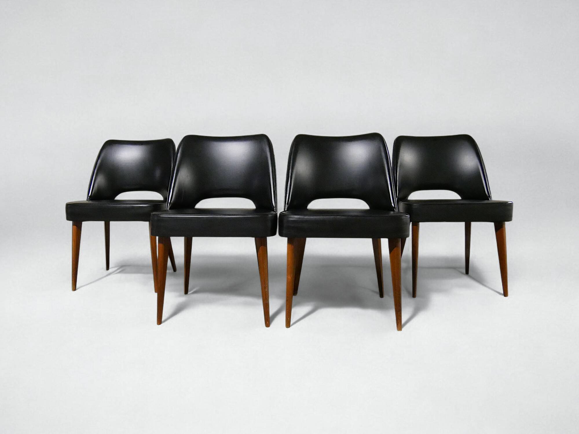 Série 4 chaises scandinave - vintage 1960 1970