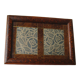 Old wooden photo frame, wall