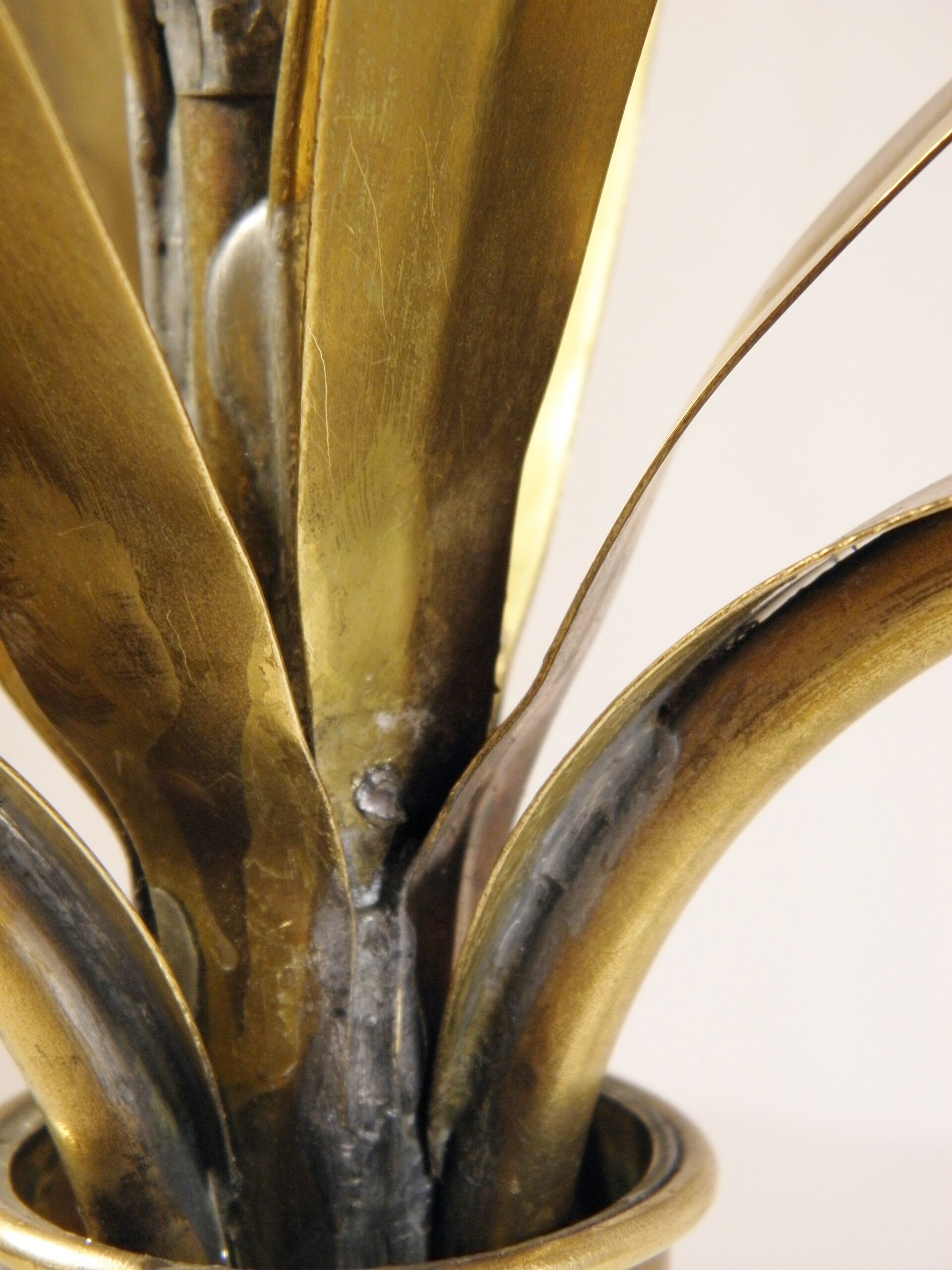 Lustre " massettes " en laiton