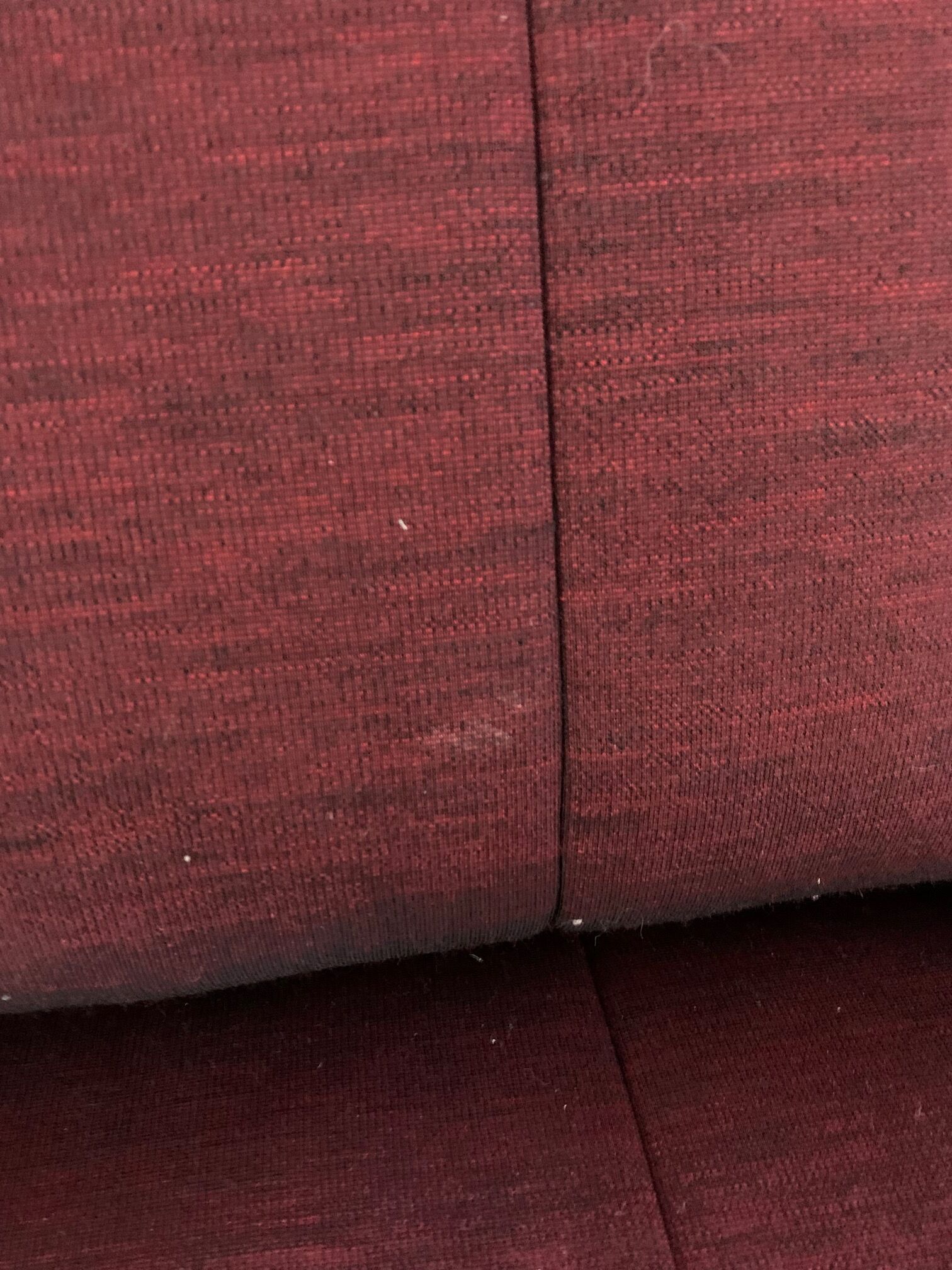 Plumy sofa by Annie Hiéronimus for Cinna , burgundy